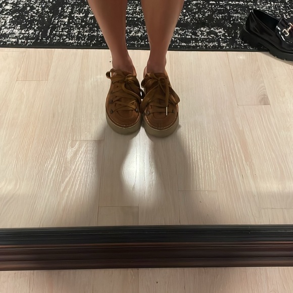 Free People Asher lace up mules size 38 tobacco color - Picture 6 of 6